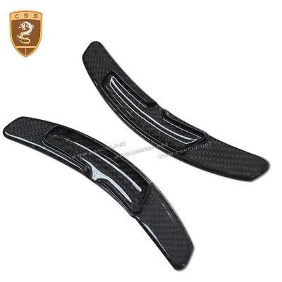 Dry Carbon High Polished Car Interior Steering Wheel Decoration for Pors-Che Boxster 718