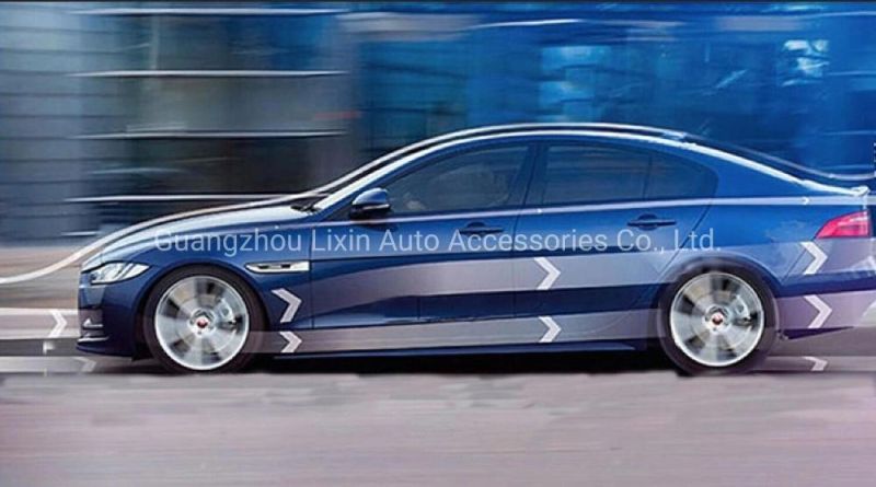 Car Body Carbon Fiber Tuning Wing Rear Rubber Spoiler Sticker