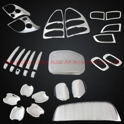 Ycsunz ABS Plastic Chrome Kits Full Set Cover Kits for Prado Fj120 2003-2009 Exterior Accessories