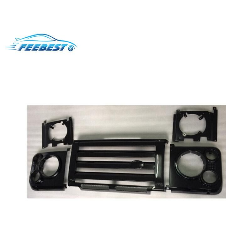 Svx Black Svx Silver Feebest Grille Kit for Range Rover Defender 1996+