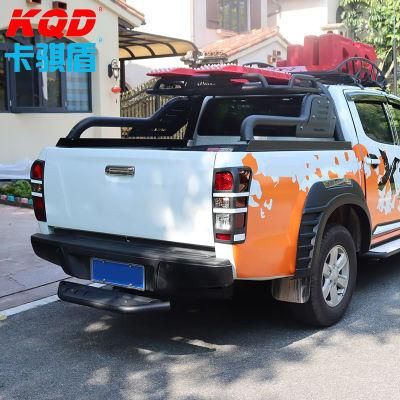 Black Roll Bar with Roof Basket for Isuzu D-Max