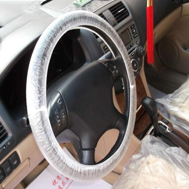 Disposable Plastic Steering Wheel Cover Waterproof for Car Interior Accessories