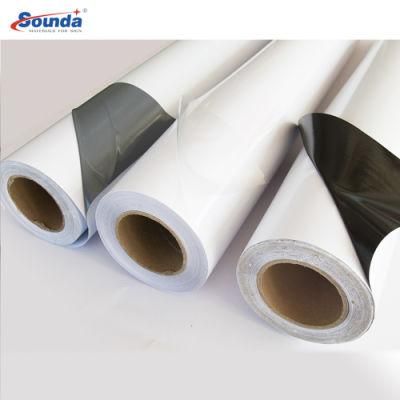 PVC Vinyl Waterproof Grey Back Printable Self Adhesive Vinyl Roll