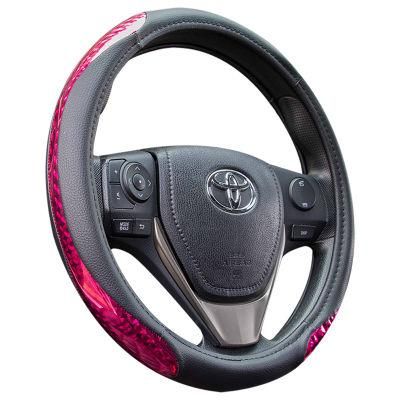 Rhinestone Universal PU Leather Premium Quality Car Auto Steering Wheel Cover