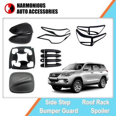 Auto Accessory Black and Chrome Body Decoration Kit for Toyota Fortuner (SW4) 2016 2018