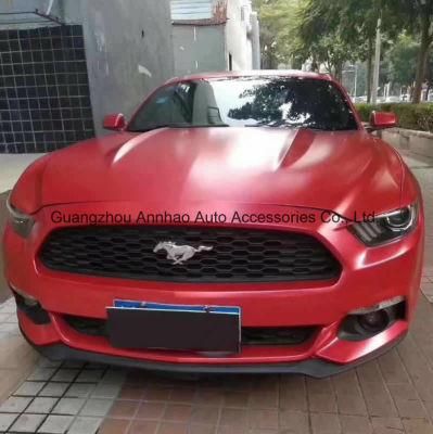 Lightning Satin Matte Pearl Metal Car Vinyl Film Red