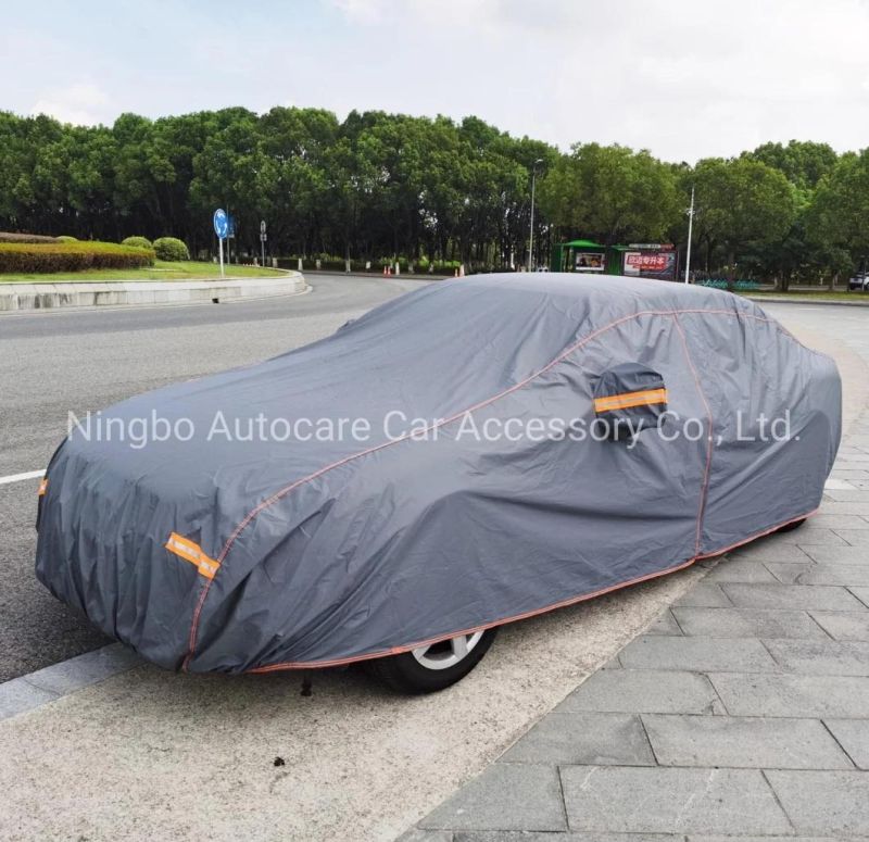 Newest Design PEVA and PP Cotton Car Cover with Reflectors