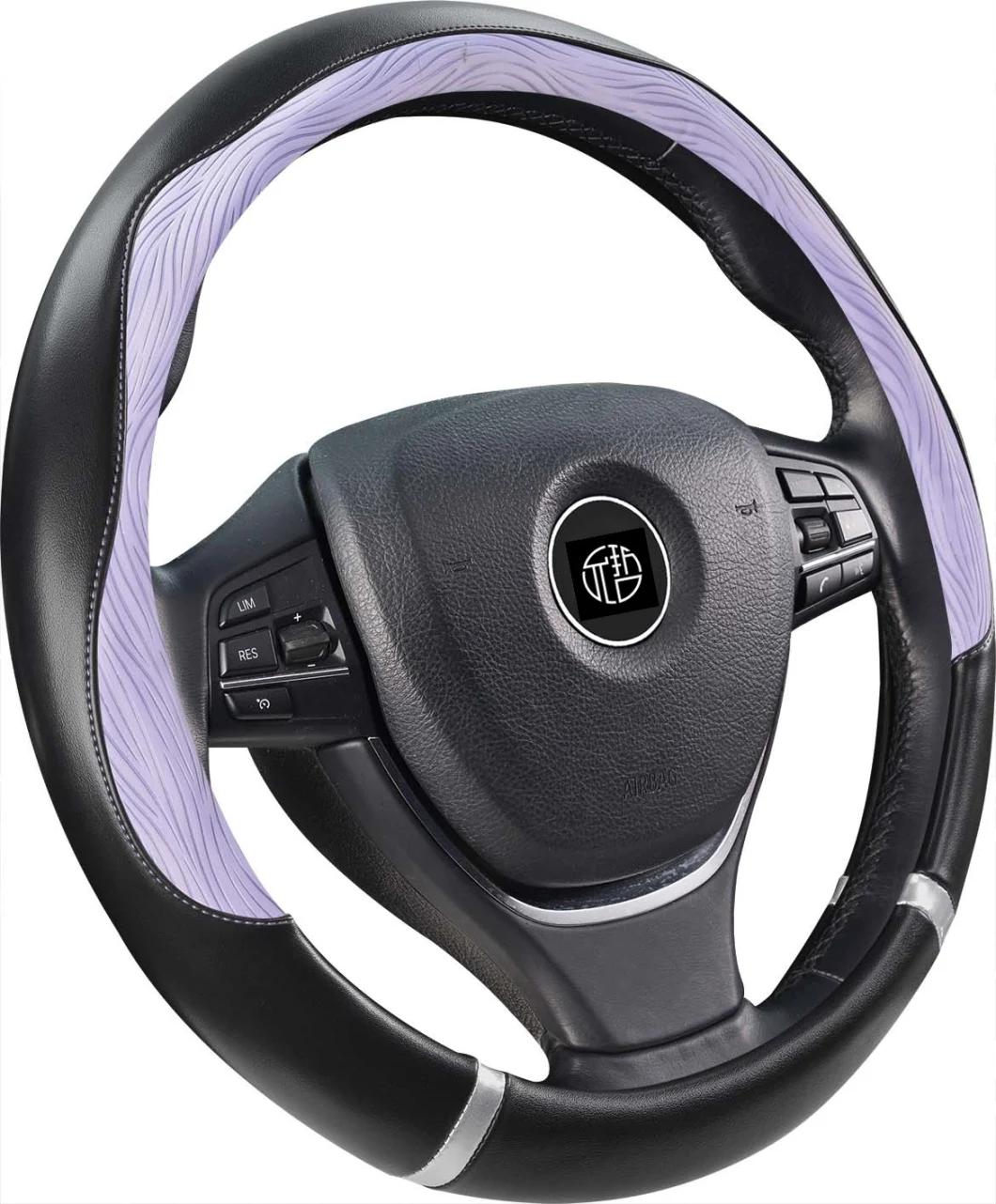 Walmart Hot Selling Item Splicing Faux Leather Wheel Covers for Car