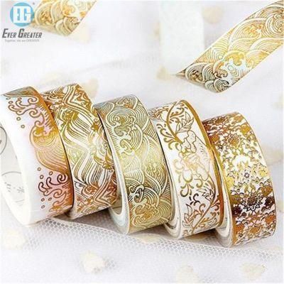 Adhesive Custom Decorative Coloring Cute Washi Paper Sticker Tape