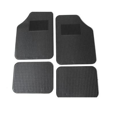 4 PCS Universal Anti Slip Black Car Floor/Foot Mats Waterproof