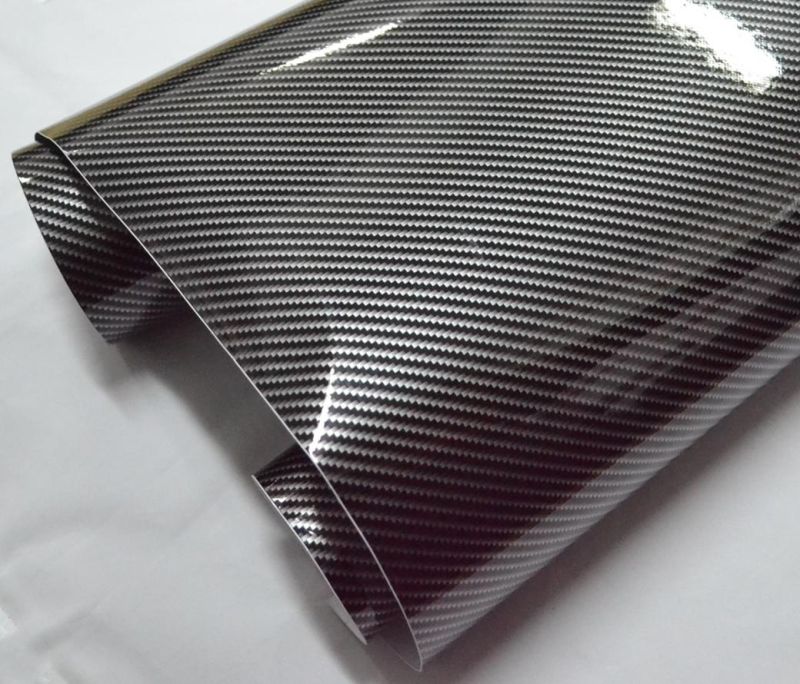 China Manufacturer Film 2D Colors Carbon Fiber Sheet Glossy Foil Color Change Vinyl Gold Silver Car Wrap Vinyl