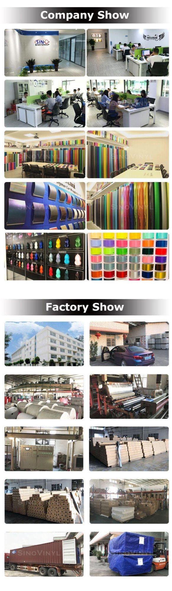 SINOVINYL Wholesale Super Gloss Grey Self Adhesive Auto Body Color Change Car Wrapping Vinyl