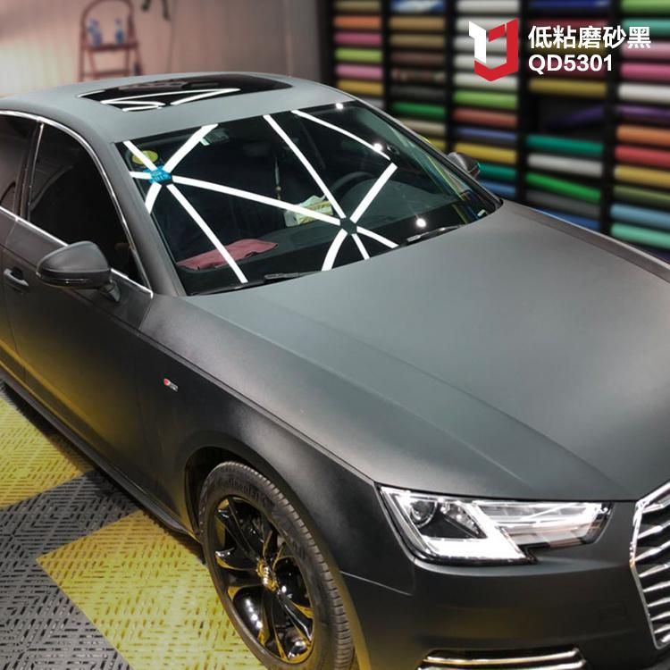 1.52*30m Frosted Black Air Bubble Free Car Wrap Film Color Change Vinyl Film Car Wrapping Car Body Decoration