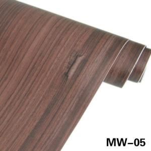 New Style Protective Waterproof Wood Grain Brown Matte Film Vinyl Sticker with Matte Film