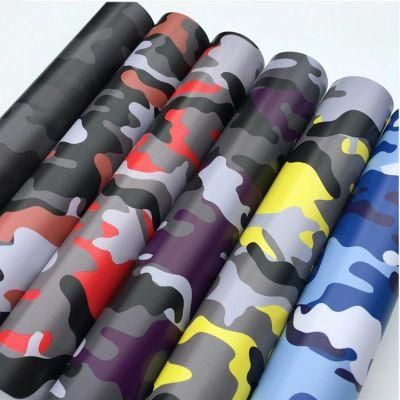 1.52*28m White and Black Snow Camouflage Vehicle Wrap PVC Styling with Air Bubble Free