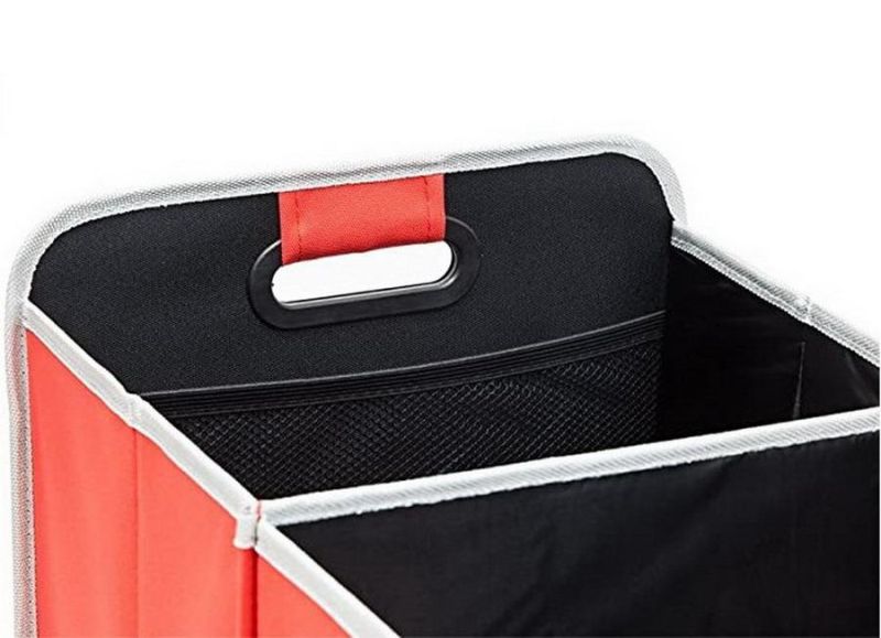 New Women Heavy Duty Folding Collapsible SUV Vehicle Seat Organiser Bag Holder Box Car Trunk Storage Organizer