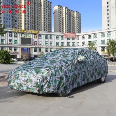 Wholesale Folding Oxford Camouflage Sunshade Portable Sunproof Waterproof Car Cover