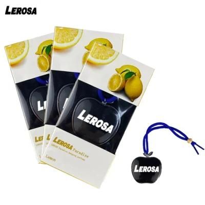 Custom Car Freshener Bulk Supplier Hot Sale Good Smell Lemon Car Handing Air Perfumer for Fresh Air
