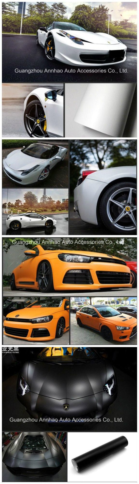 Ondis Air Bubble Free Matte Satin Color Decoration Roll Film Vehicle Auto Vinyl Wrap Wholesale Car Wrap Vinyl