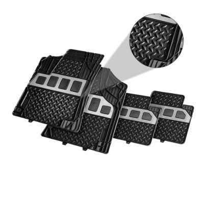 4 Piece Car Mats, All Weather Conditions, Anti Slip Materials, Durable &amp; Rugged Surface, Universal Fit, Custom Trim Car Accessories