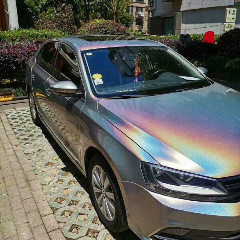 Derek Diamond Laser Grey Auto Car Wrapping Vinyl Car Body Decoration Car Wrap Film