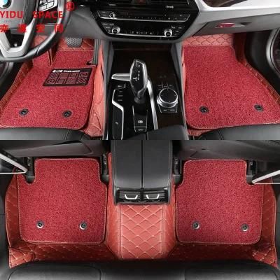 Hand Sewing Leather Coil 5D Anti Slip Car Foot Mats