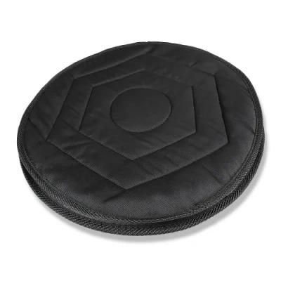 Non-Slip 45cm Round Hexagon Quilted Swivel Car Seat Cushion