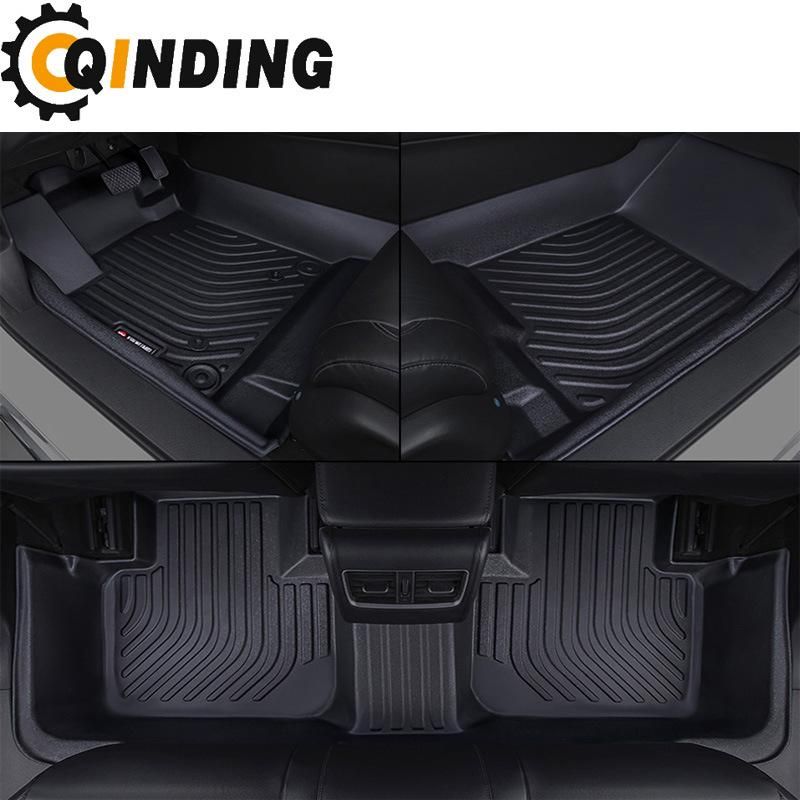 Universal Rubber Floor Mats All Season Custom Fit All Cars 3 Piece Blac