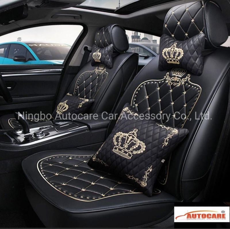 2020 Hot Fashion Crown Diamond Car Seat Cover