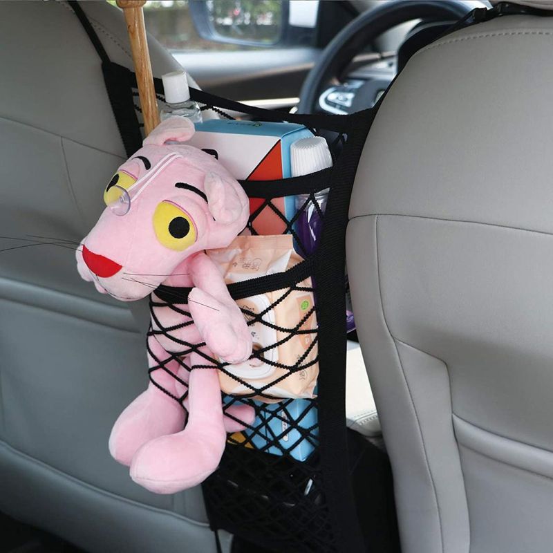 Driver Storage Netting Pouch Car Mesh Organizers Between The Seats for Bag Holder Car Storage Organizer