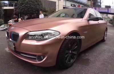Ondis New Product Waterproof Self Adhesive Satin Chrome Rose Gold Vinyl Wrap for Sale