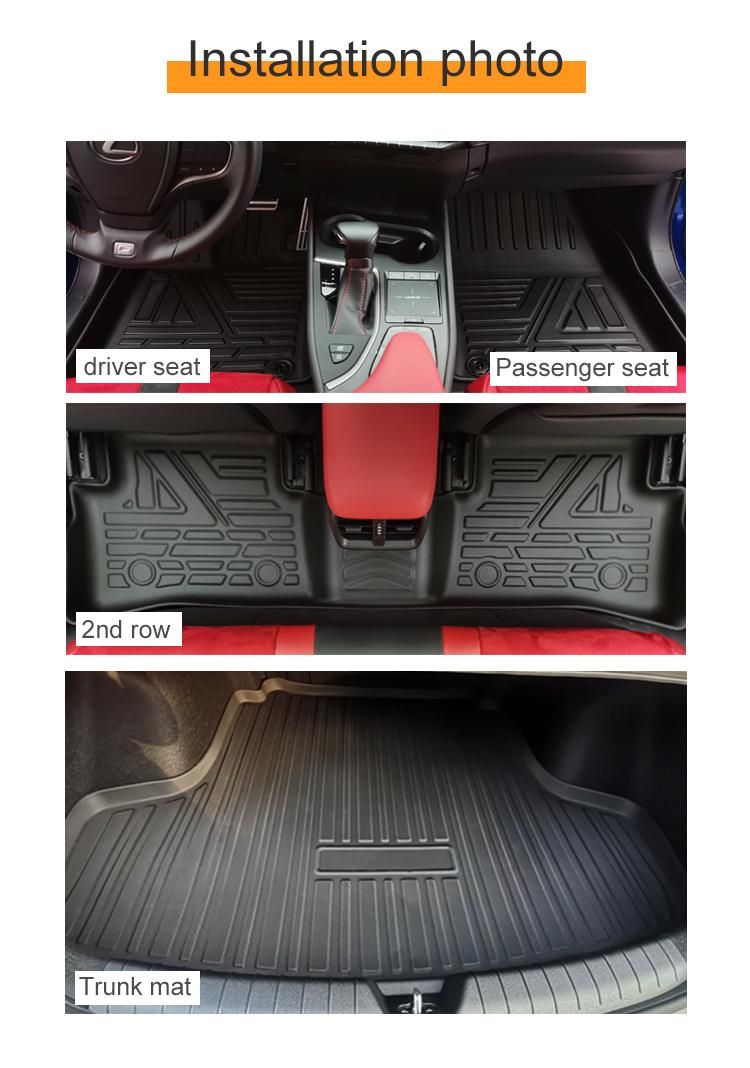 Custom High Quality 3D TPE Car Floor Mat Use for Ford Everest 2015-2021