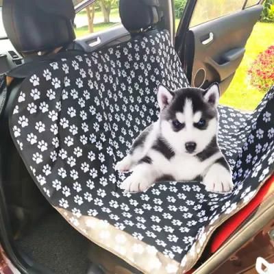 Dog Paw Pattern 4 in 1 Car Dog Seat Cover Waterproof Dog Seat Cover Car Seat Cover for Pets