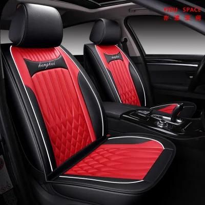 Car Accessories All Weather Seat Cover Universal Red Black Luxury PU Leather Car Seat Cushion