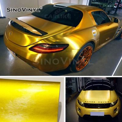 SINOVINYL Chrome Metallic Aluminum Brushed Tiffany Removable Car Film Wrapping Sticker Vinyl