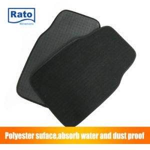 Shandong Rato Carpet Floor Mats with Driver Heel Pad-Black