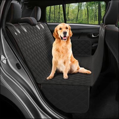 Pets Car Seat Cover for Dogs - Standard Dog Seat Cover for Back Seat Use - Waterproof &amp; Scratch Proof Pet Covers for Travel - Black