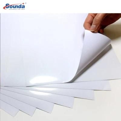 80mic 120GSM 140GSM PVC Self Adhesive Vinyl Film Rolls for Eco Solvent Printing