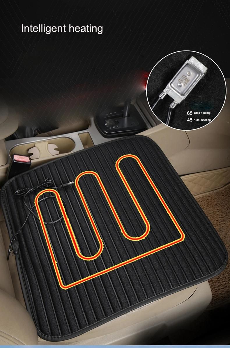 USB Car Heating Cushion Universal Office Square Seat Pad