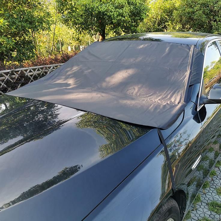 Waterproof Car Cover Breathable Half Top Windscreen Anti UV Snow Dust Sun Shade Protection Snow Protector