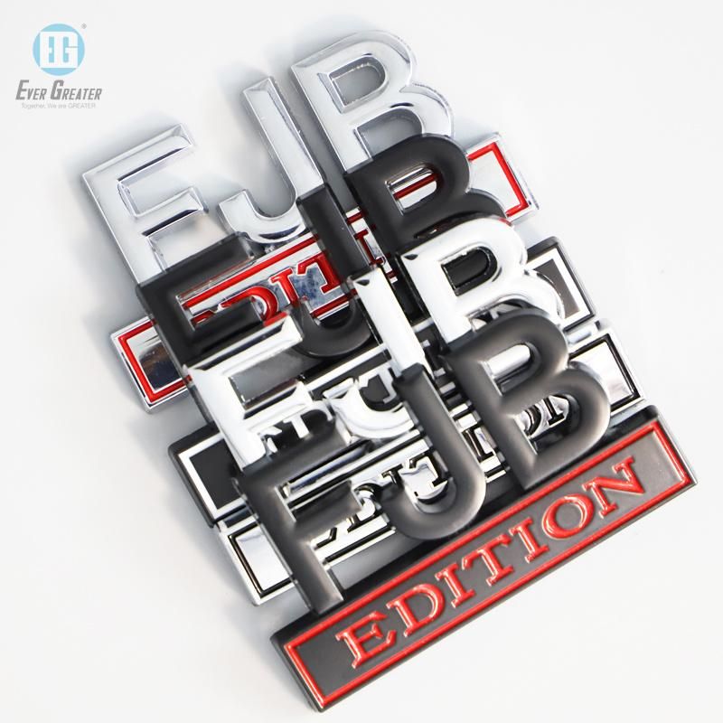Custom Fjb Emblems for Car with Over 25 Years Experience and ISO Certs