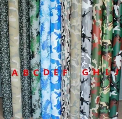 1.52*28m Size Camo Car Wrap Camouflage Vinyl Foil with Bubble Free