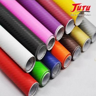 Jutu Reliable 3D Carbon Fiber Vinyl Car Adhesive Sticker of Hot Sell Made in China
