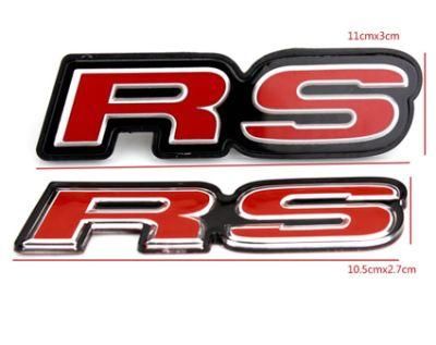 RS Si Door Tailgate Letter Nameplate Emblem for Honda ABS Plastic Car Auto Trunk Rear Badge Decal Sticker Car Parts Car Decoration Accessories