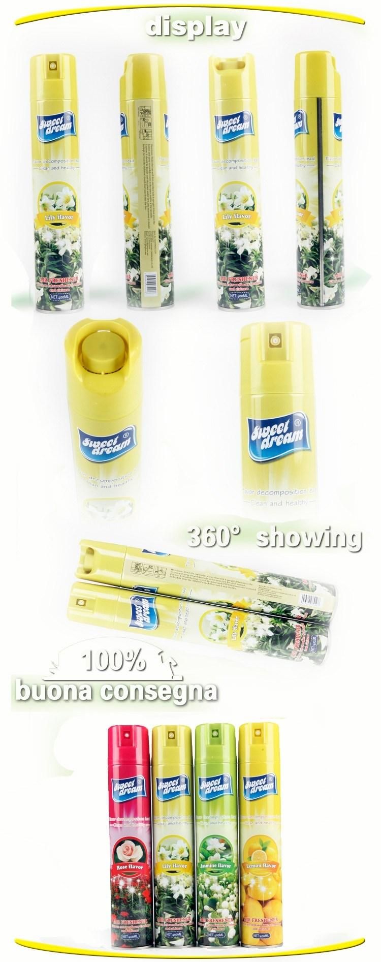 Hot Sale Canned Air Freshener Rose Scented OEM Free Sample