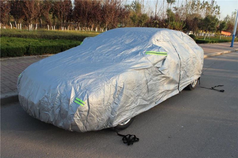 Waterproof Sun Rain UV Anti All Weather Protection for Automobiles, 3 Layer Heavy Duty Outdoor Car Cover