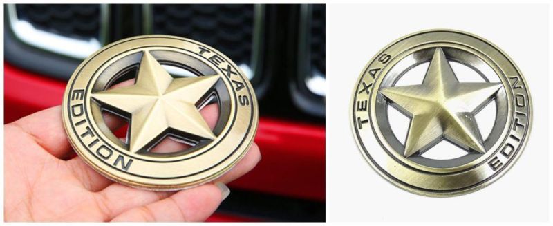 Texas Star Gecko Emblem for Chevrolet Silverado Chevy Camaro Emblem Fender Badge Decal Sticker Logo Car Accessories Car Parts Decoration Metal