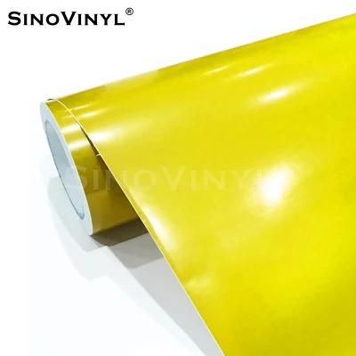 SINOVINYL Super Gloss Matte Black Cutting Self Adhesive Film DIY Cricut Vinyl Sheet