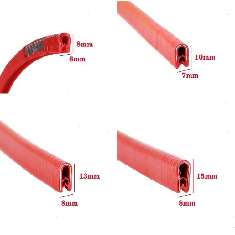 PVC/Rubber Edge Trim Seals with Metal Insert for Car