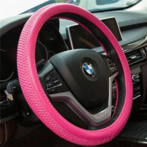 Rose Red Universal 37cm-38cm Car-Styling Sport Auto Steering Wheel Covers